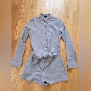NWOT Theory Ranay Romper in Gray
